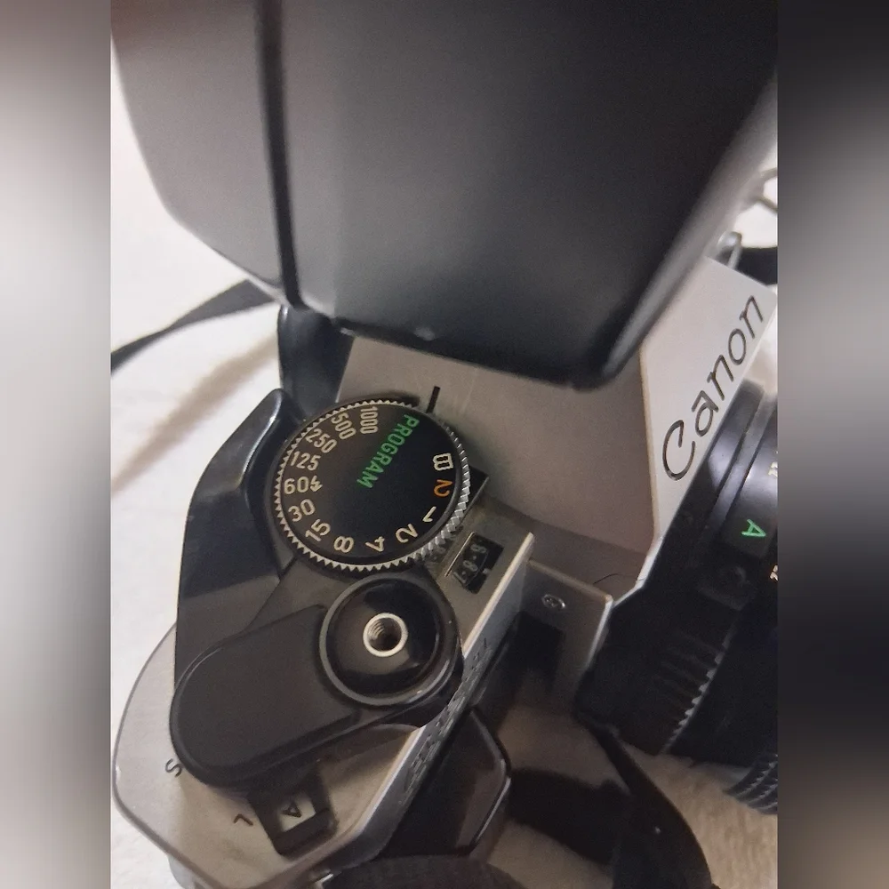 Canon AE-1 Program 35mm Film Camera with Flash - Black Made In Japan